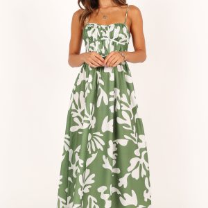 Payton Midi Dress - Khaki