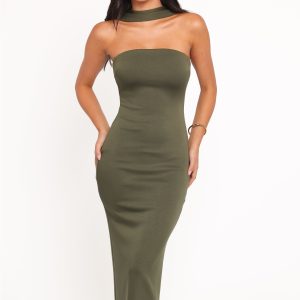 Regan Midi Dress - Olive