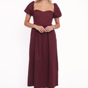 Remira Midi Dress - Cherry