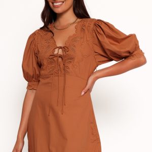 Rhodes Mini Dress - Brown