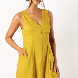 Rubes Mini Dress - Mustard