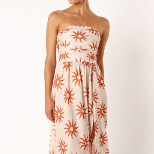 Ryder Strapless Midi Dress - Soleil