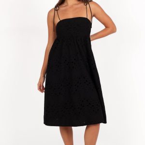 Sevara Midi Dress - Black