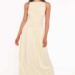 Shirley Maxi Dress - Butter Yellow
