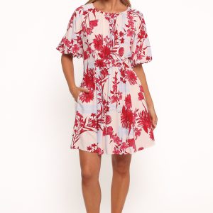 Simmons Mini Dress - Fuchsia Floral