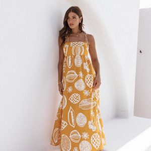 Sloane Maxi Dress - Yellow