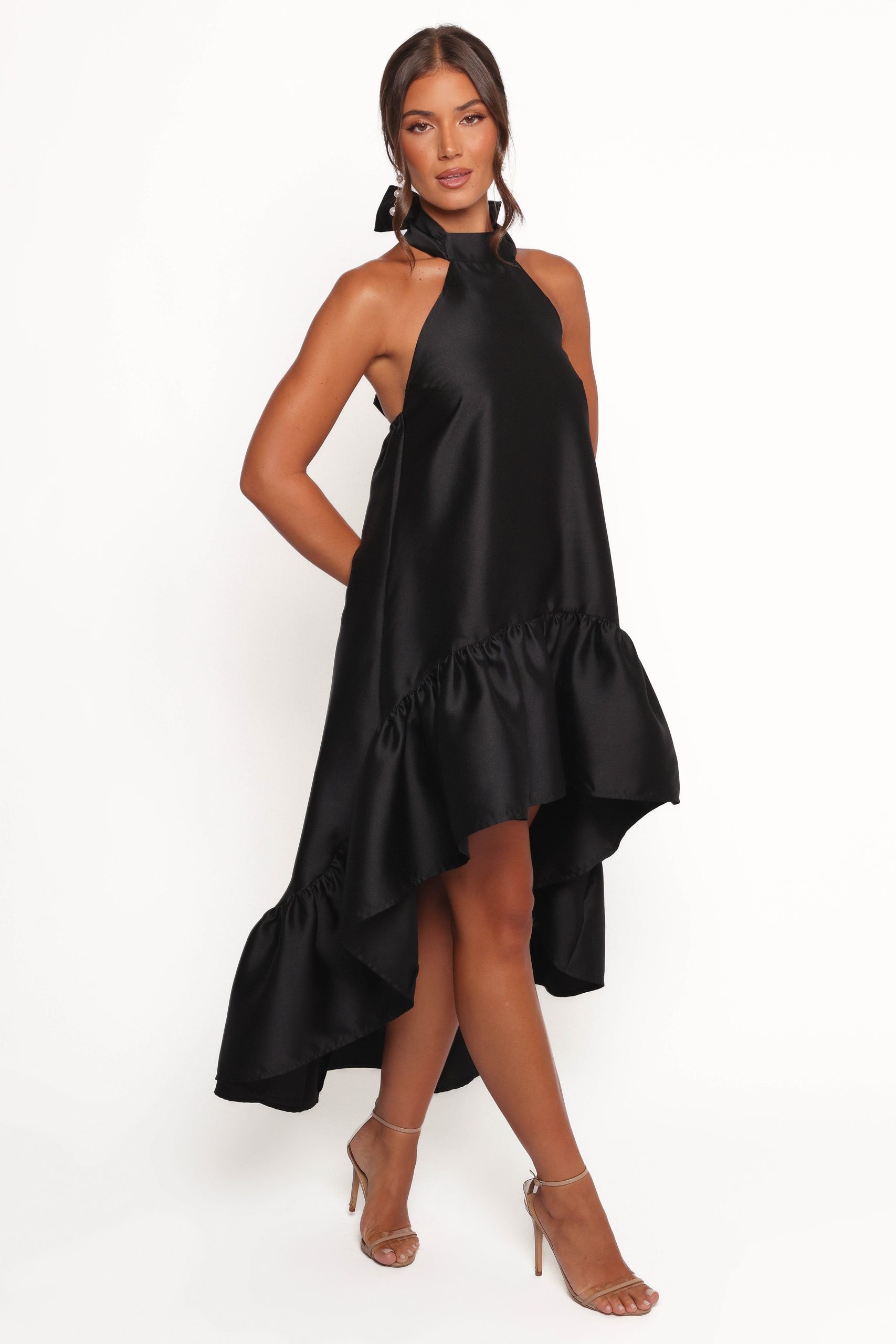 Soren Halterneck Midi Dress - Black - Image 6