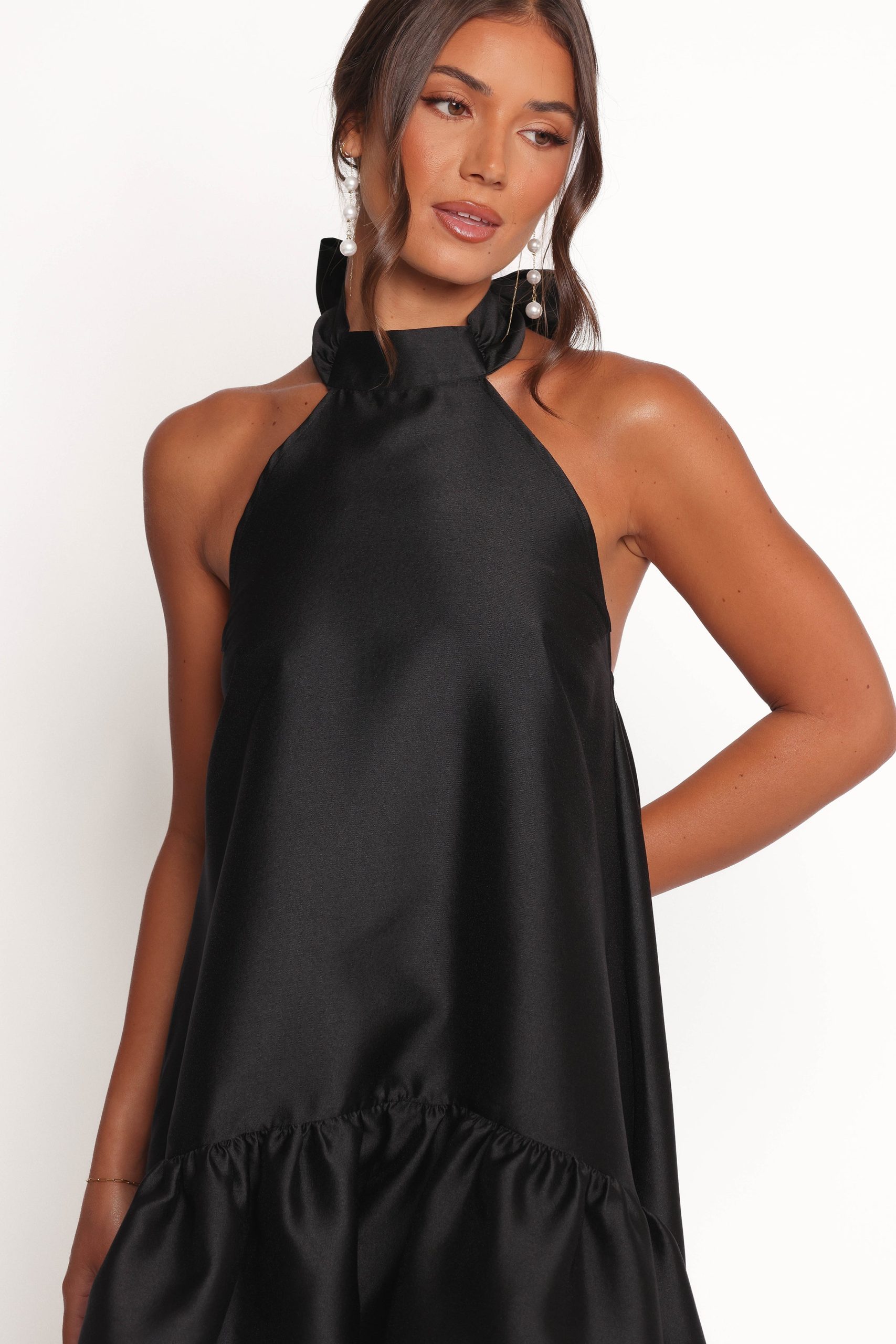 Soren Halterneck Midi Dress - Black - Image 7