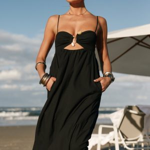 Tanala Maxi Dress - Black