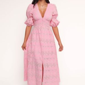 Tani Midi Dress - Pink