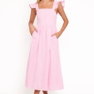 Tiarne Midi Dress - Pink