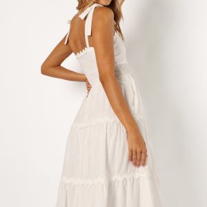 Urmi Midi Dress - White