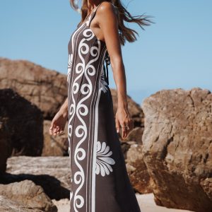 Valeria Maxi Dress - Espresso