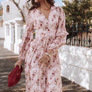 Vayla Maxi Dress - Pink Rose
