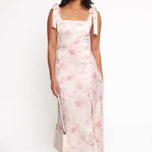 Zane Midi Dress - Pink Floral