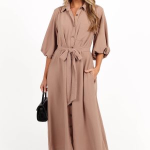 Zanita Midi Dress - Toast