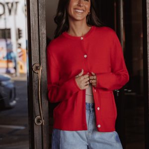 Abner Cardigan - Red