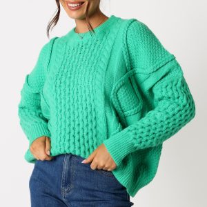 Bentley Knit Sweater - Green