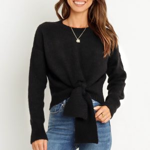 Captivate Knit Sweater - Black