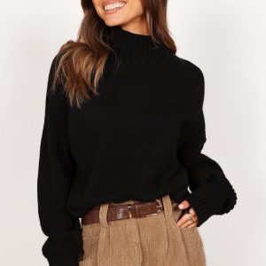 Cersi Knit Sweater - Black
