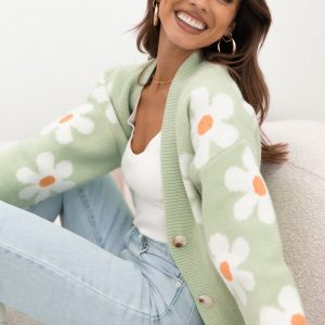 Daisy Cardigan - Green