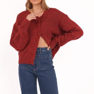 Lucah Cardigan - Dark Red