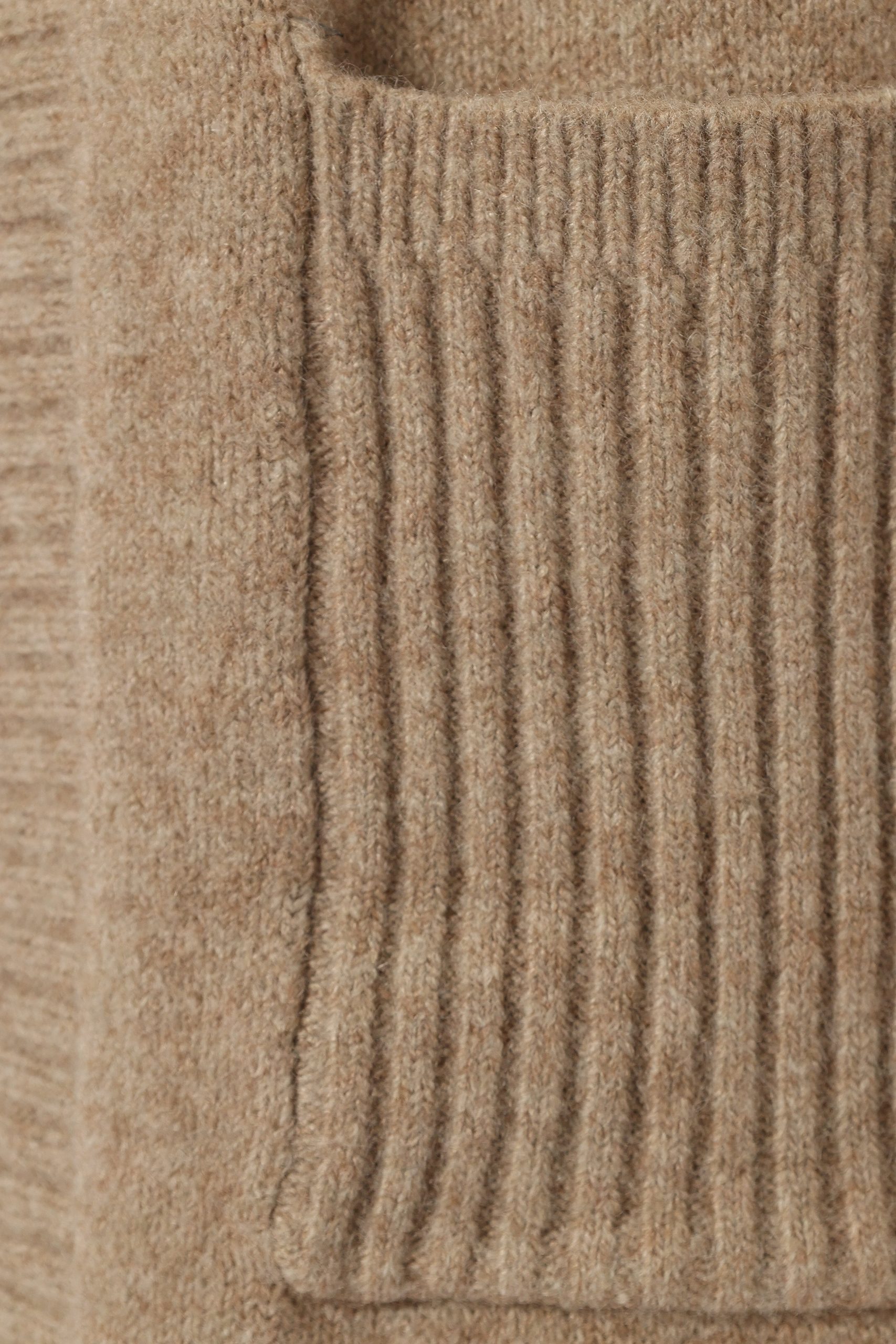 Nicolette Open Front Long Cardigan - Latte - Image 10