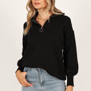 Whistler Knit Sweater - Black