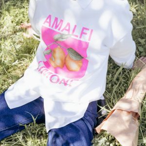 Amalfi Graphic Sweatshirt - White