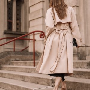 Cayenne Contrast Binding Trench Coat - Camel