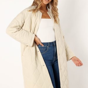 Clea Quilted Jacket - Bone