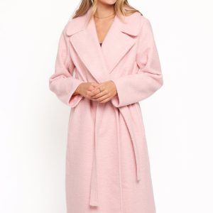 Jazzie Boucle Coat - Baby Pink