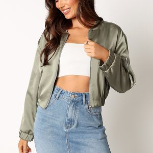 Kyra Bomber Jacket - Sage