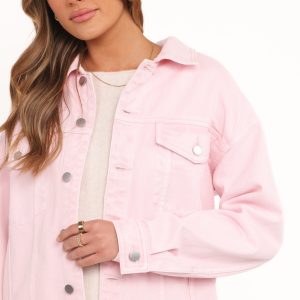 Larosa Denim Jacket - Dusty Pink