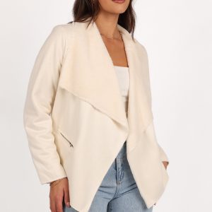 Lopez Faux Sherling Jacket - Cream