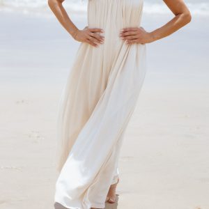 Abegail Flowy Jumpsuit - Cream