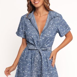 Adela Romper - Chambray