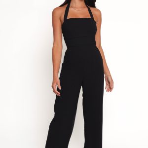 Amhran Halter Jumpsuit - Black
