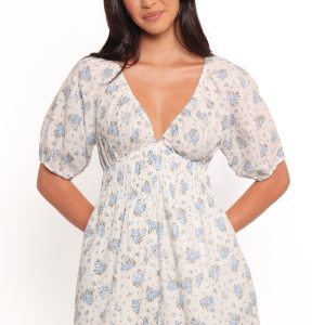 Ashio Romper - Blue Floral
