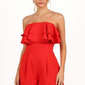 Elliott Romper - Red