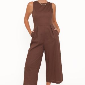 Ester Jumpsuit - Chocolate