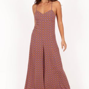 Harlee Wide Leg Jumpsuit - Orange