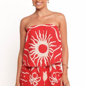 Herbie Strapless Romper - Sunburst