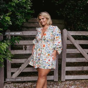 Irisa Long Sleeve Romper - Garden Floral
