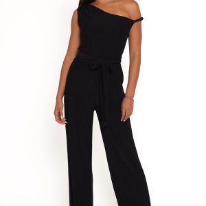 Katarina Off Shoulder Jumpsuit - Black
