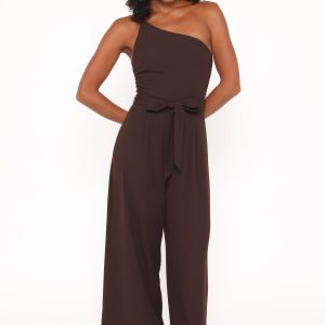 Leyton Jumpsuit - Chocolate Brown