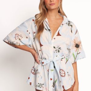 Luisa Romper - Blue Floral