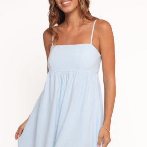 Quinley Romper - Light Blue