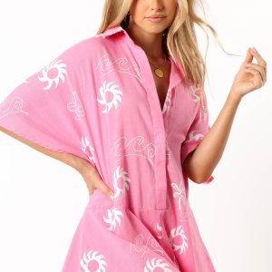 Sebastian Romper - Pink White