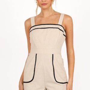 Sofia Romper - Oatmeal